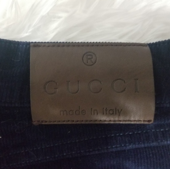 Navy blue Gucci corduroy dress pance size 40